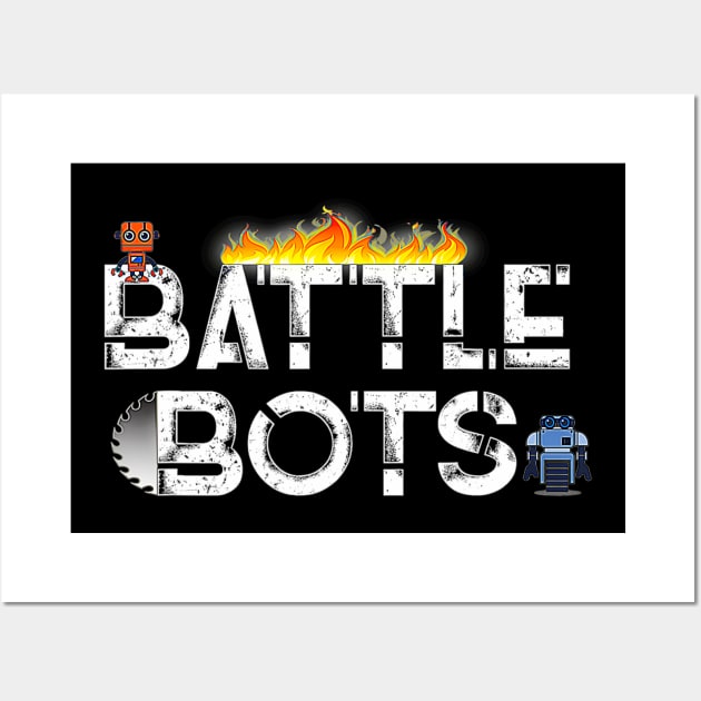 Battle bots fighting robots Wall Art by Tianna Bahringer